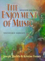 The enjoyment of music : an introduction to perceptive listening封面