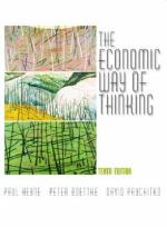 The economic way of thinking Paul Heyne Peter J. Boettke David L. Prychitko.封面