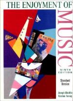 The enjoyment of music an introduction to perceptive listening /封面