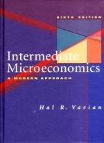 Book cover for Intermediate microeconomics a modern approach
