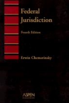 Book cover for Federal jurisdiction