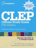 Book cover for CLEP official study guide.