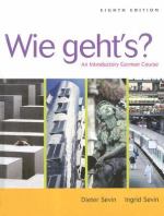 Book cover for Wie geht's? an introductory German course