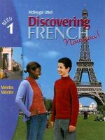 Book cover for Discovering French nouveau. Bleu 1