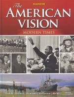 Book cover for The American vision. modern times