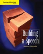 Book cover for Cengage Advantage Books: Building a Speech