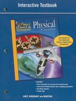 Book cover for Holt Science and technology. Physical science  interactive textbook