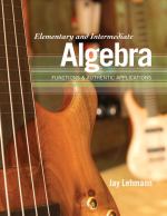 Book cover for Elementary and Intermediate Algebra