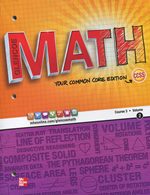 Book cover for Glencoe Math Course 3. Volume 2