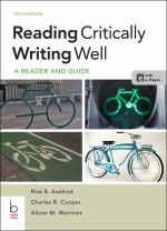 Book cover for Reading Critically  Writing Well : A Reader and a Guide