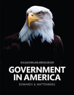Book cover for Government in America: People. Politics  and Policy