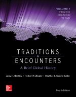 Book cover for Traditions and Encounters : A Brief Global History. Volume 1, From the Beginning to 1500