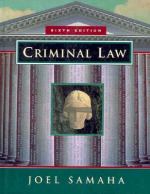 Book cover for Criminal law