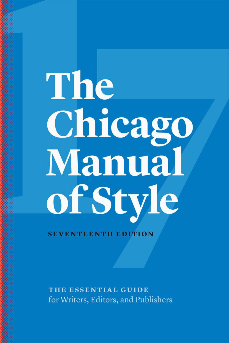 Book cover for The Chicago Manual of Style