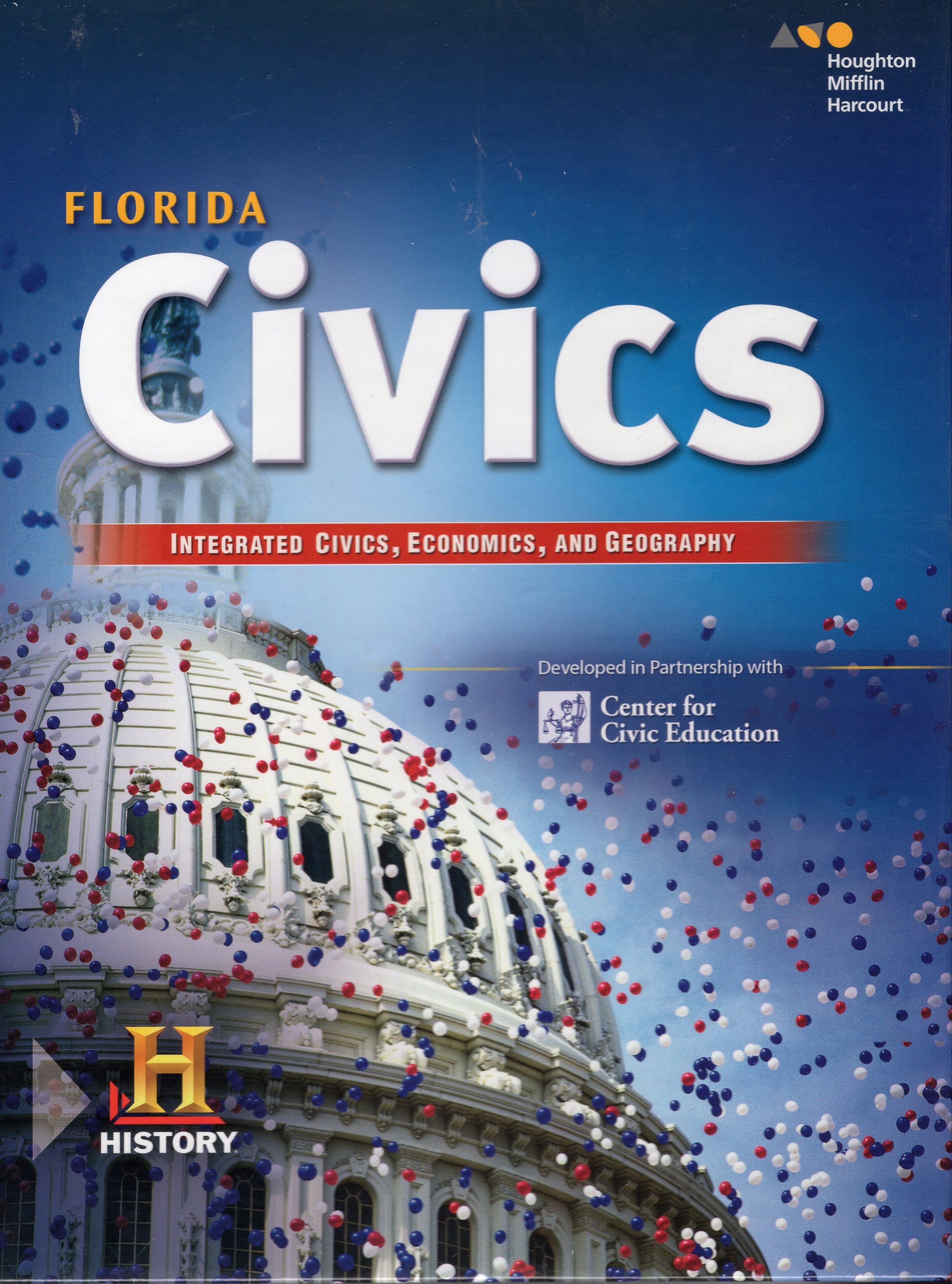 Book cover for HMH Florida Civics : Integrated Civics, Economics & Geography 