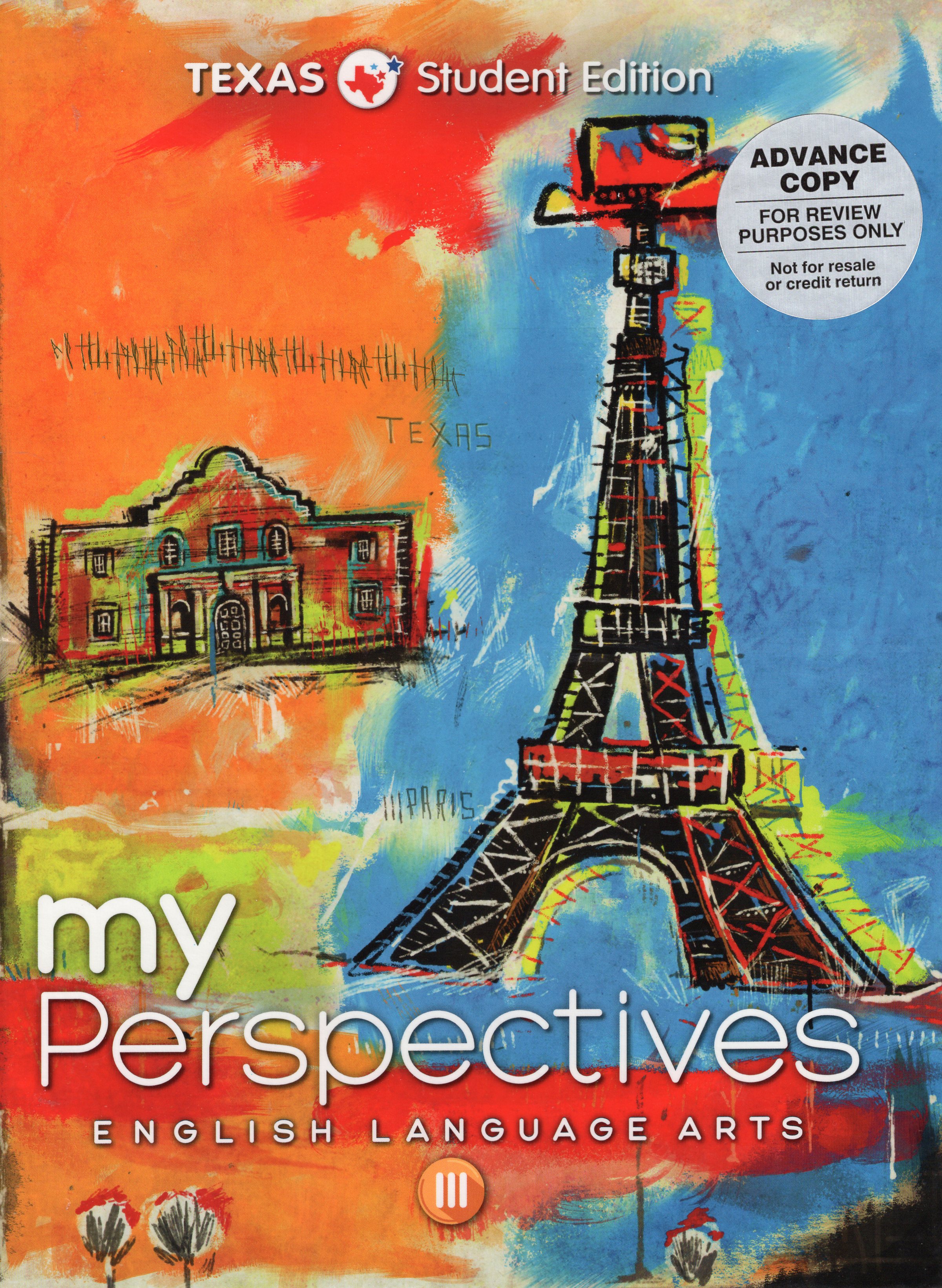 Book cover for Texas MyPerspectives English Language Arts III Grade 11