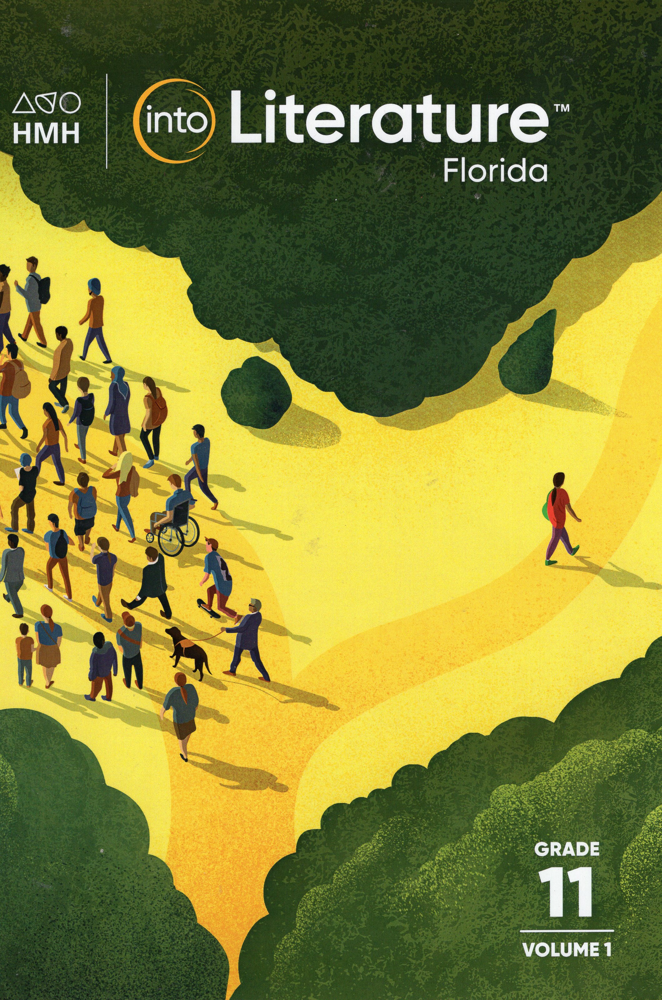 Book cover for Florida Houghton Mifflin Harcourt Into Literature Grade 11, Volume 1