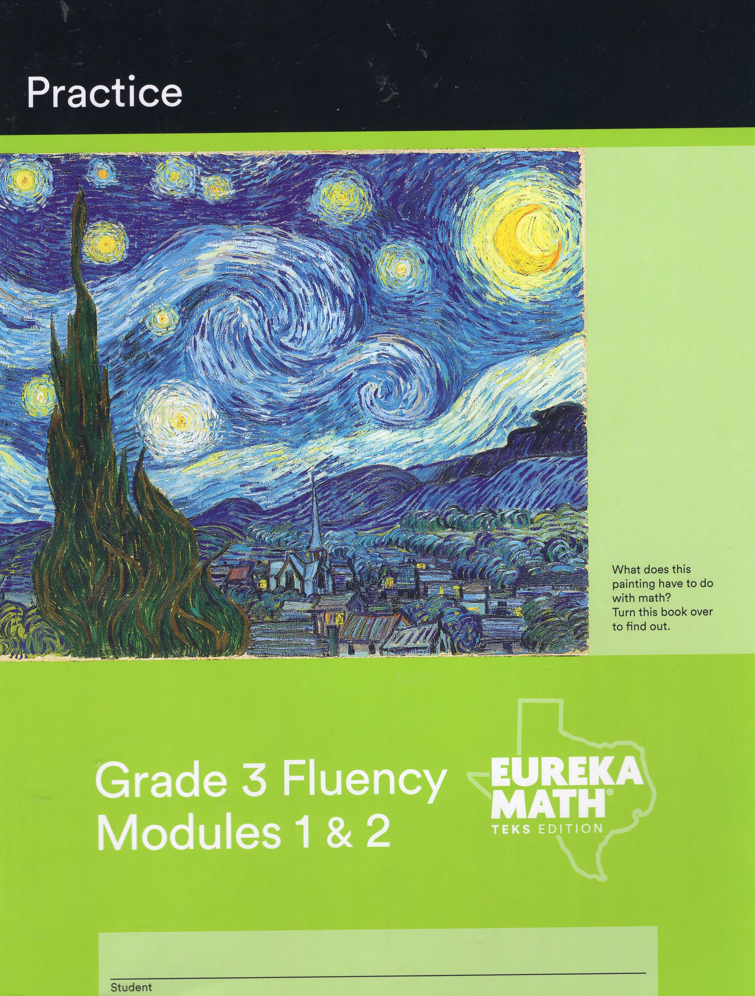 Book cover for Eureka Math TEKS: Practice Grade 3 Fluency: Modules 1 & 2
