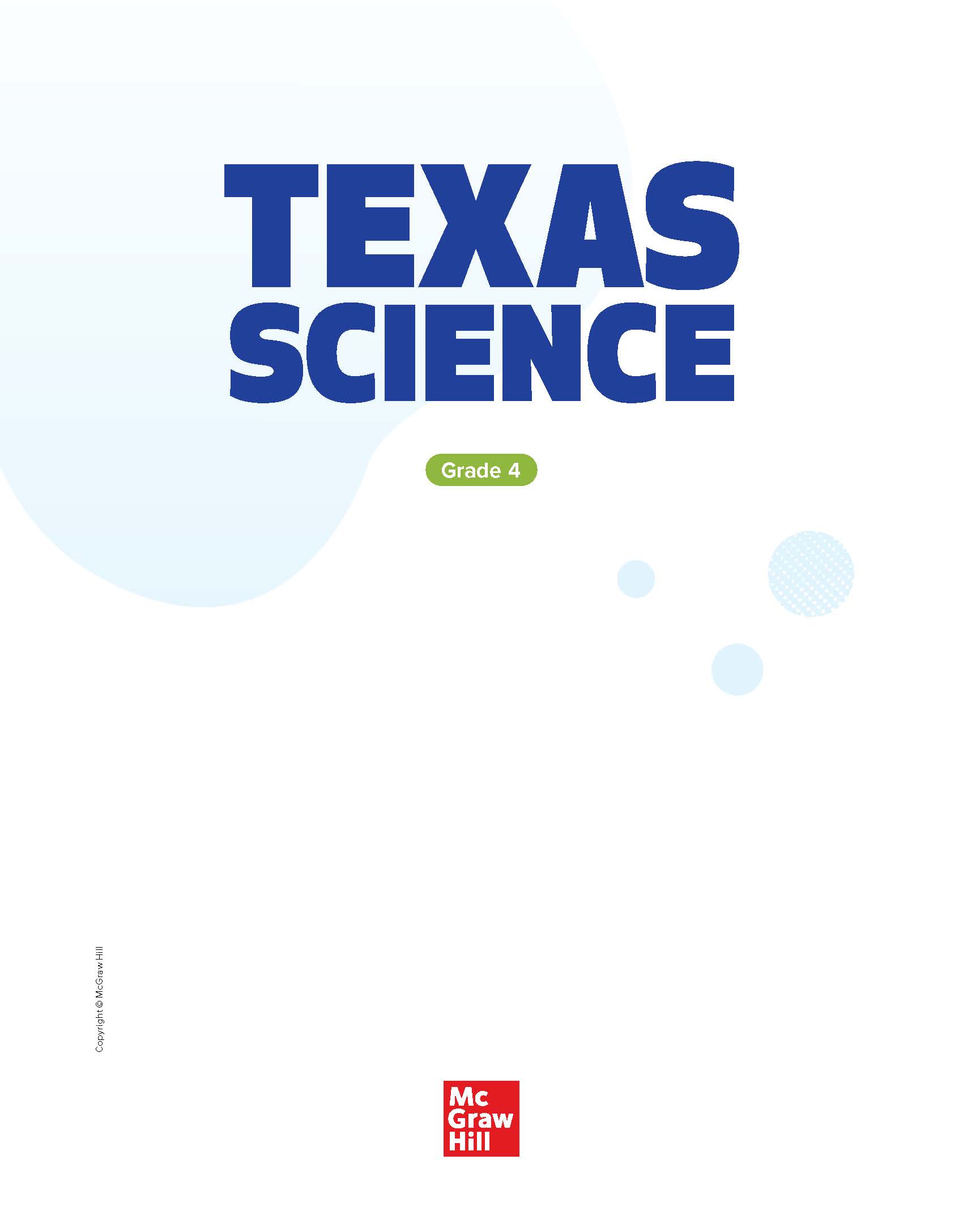 Book cover for McGraw Hill Texas Science, Grade 4