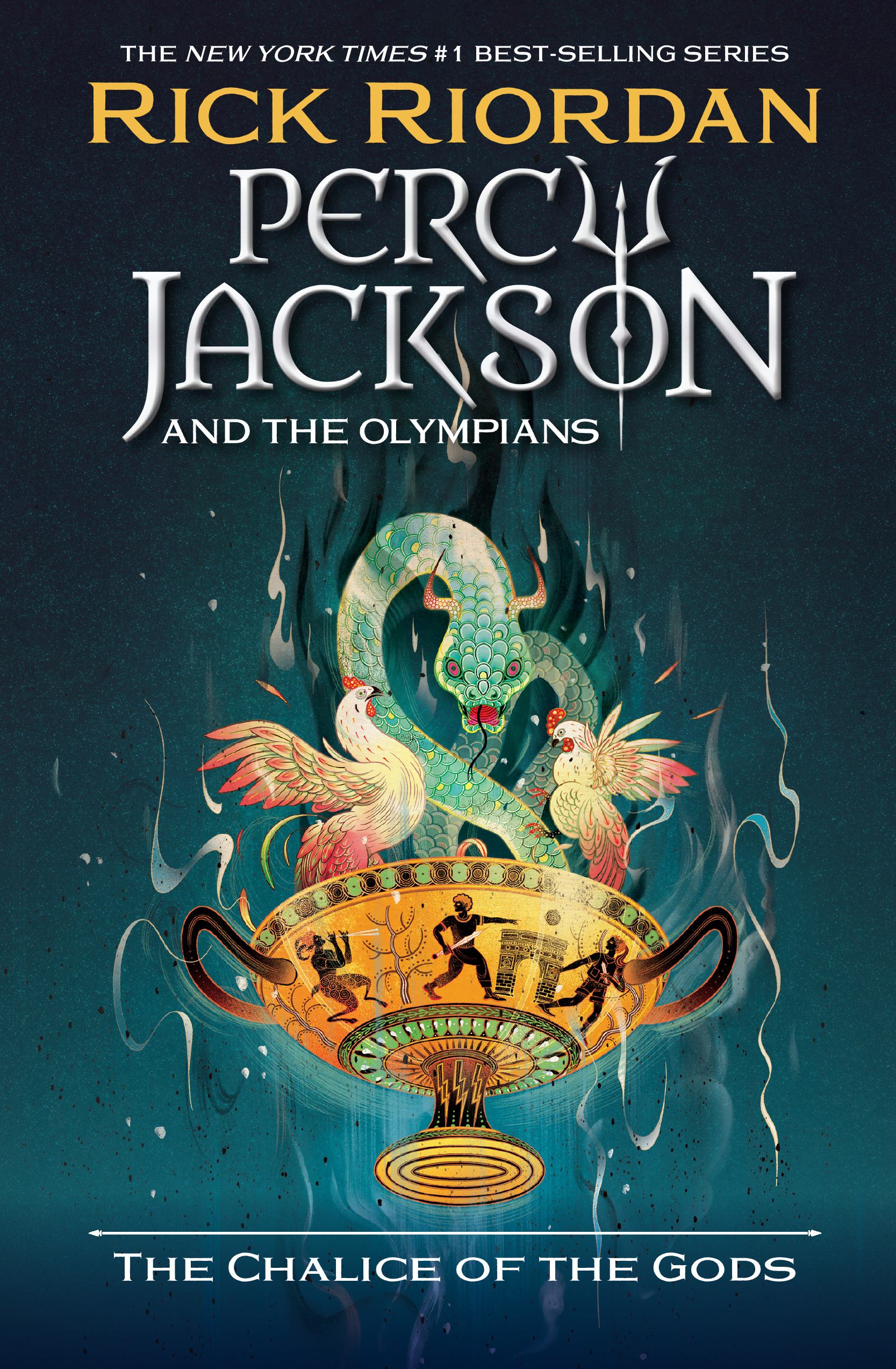 Book cover for Percy Jackson and the Olympians: the Chalice of the Gods